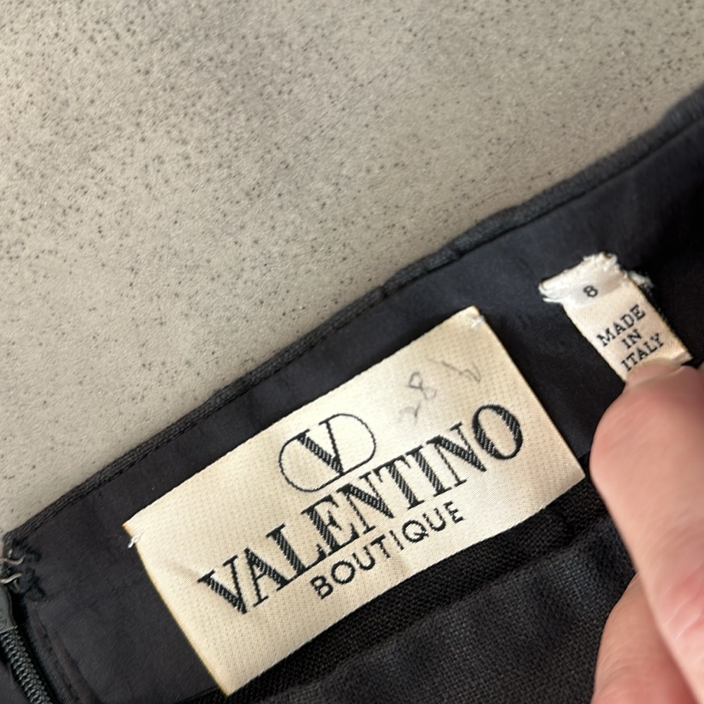 Valentino Linen And Lace Vintage Skirt - Picture 6 of 7